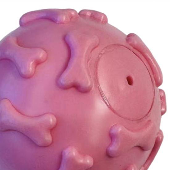Squeaky Dog Ball Raised Texture Dog Chew Toy Bite-Resistant Puppy Teething Toy for Dogs Teeth Cleaning Boredom Relief