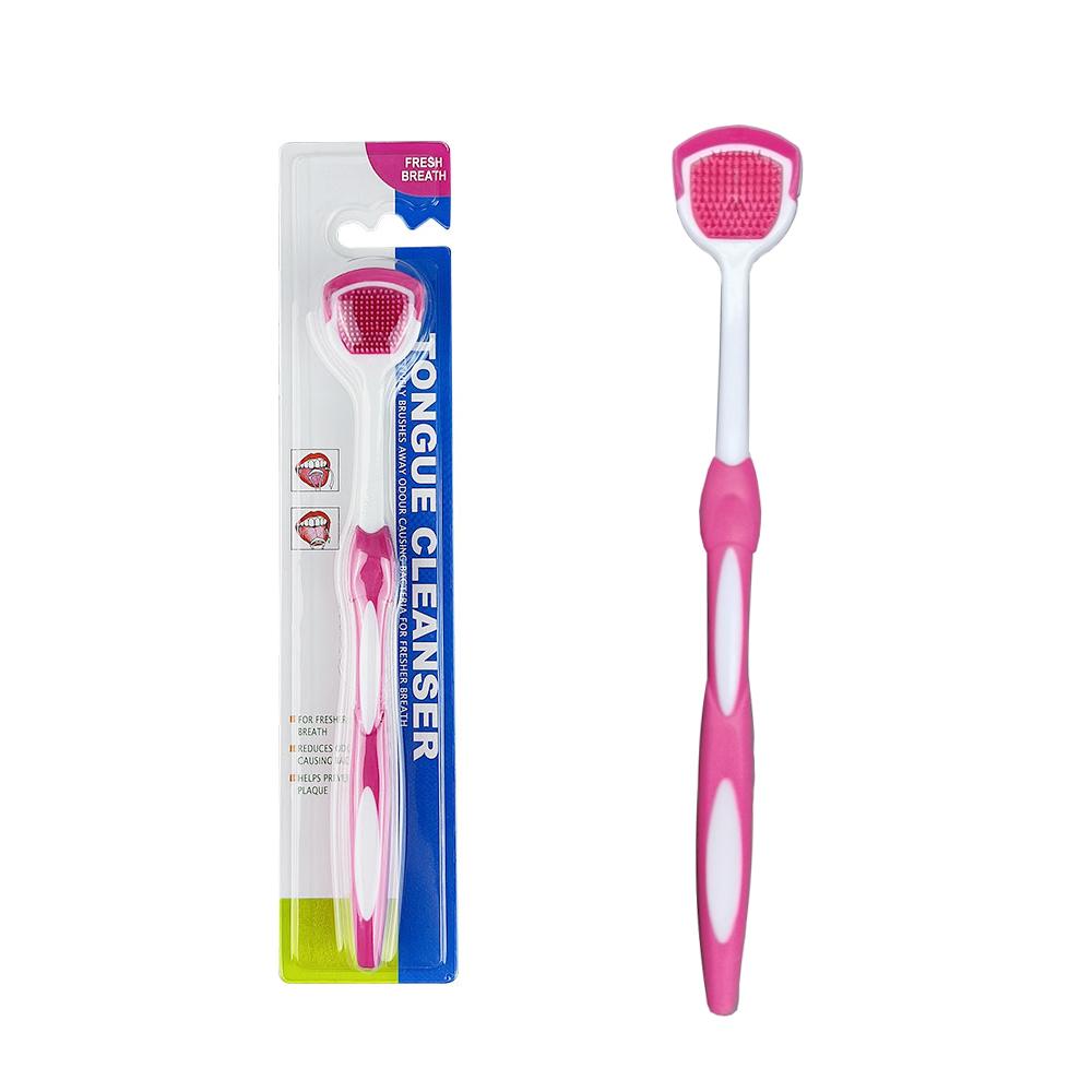 1 Stück Silikon Zungenschaber Mundreiniger Bürste Frischer Atem Mundpflege Reinigung Zungenbelag Mundhygiene Pflege Werkzeuge Saubere Zunge