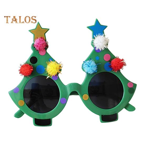 

Очки для рождественской елки Художественные очки для клоуна Костюм для косплея на рождественскую вечеринку Аксессуары для очков Реквизит зелёный