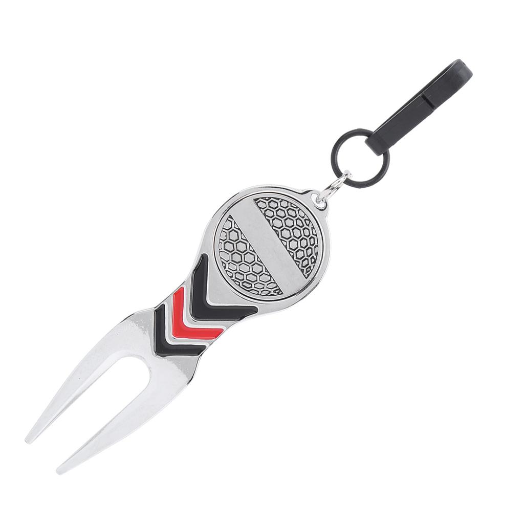 Wielofunkcyjny Przenośny Widelec do Piłki Golfowej Sportowy Widelec do Naprawy Uszkodzeń Powierzchni Boiska ze Stopu Aluminium Akcesorium