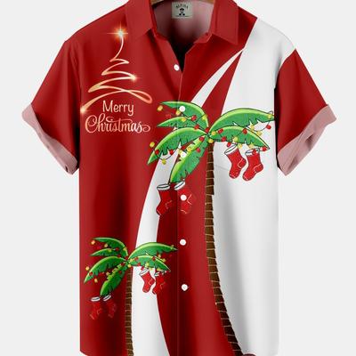 European And American Men'S Hawaiian 3D Printed Shirt Lapel Beach Short-Sleeved Fashion Casual Shirt
