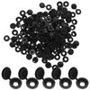 100Pcs Black Plastic Screw Caps PP Material Furniture Screw Cover Caps Easy Install Dust Plug Rust Proof Uv Water