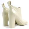 Excellent BOTTEGAVENETA Rain Shoes Shine   Rain Boots Rubber Boots Ivory Rubber Used