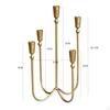 Multi Head Candle Holder Metal Candlestick Decoration Photo Props Elegant Candles Stand for Table