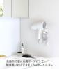 Yamazaki Tower Dryer Holder 16cm W x D x Includes Drywall Tweezers and Wood Also includes cord Product 4508 Wall-Mounted (White, Approx. 9.3cm 11.8cm