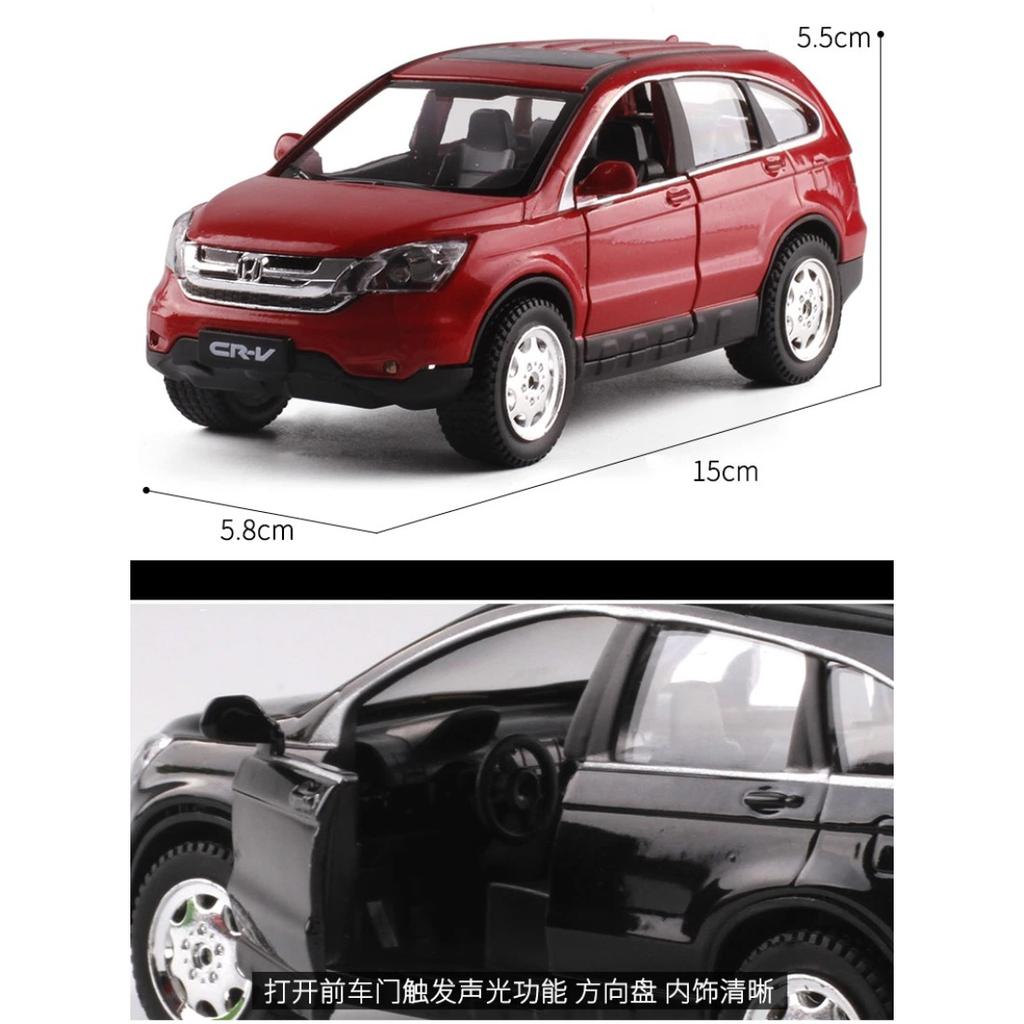 1/32 Honda CRV SUV Car Model Alloy Car Die-cast Toy Car Model Sound and Light Children's Toy Collectibles Gift