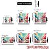 2D flat printing 2pcs Window Curtains Dreamy Rainbow Cloudscape Fantasy Digital Printed Polyester Drapes Birthday Party Use for