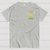 THE EARTH HAS MUSIC FOR THOSE WHO LISTEN Front And Back Printing 100% Cotton Summer Casual Cool Loose T-Shirt