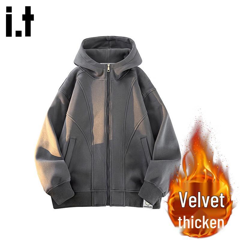 :CHOCOOLATEit Men's Casual Hooded Cardigan Sweatshirt