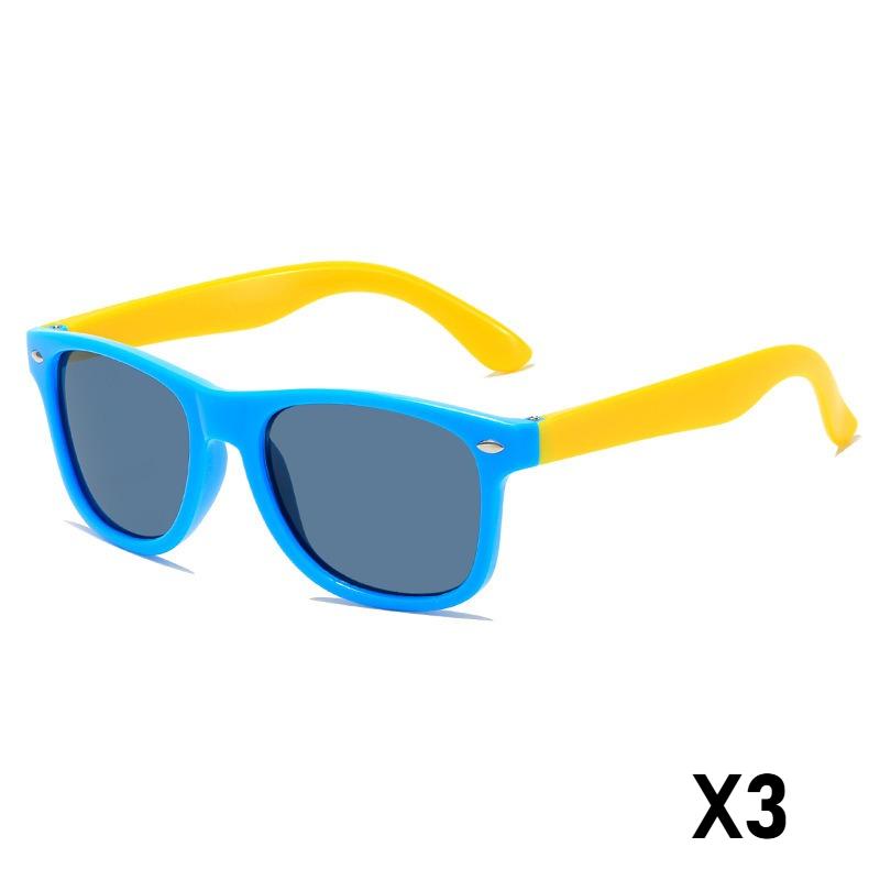 3Pcs/Pack Fashion Trend Children'S Sunglasses Uv Protection For Boys And Girls Outdoor Beach Shades Glasses Eye Protection