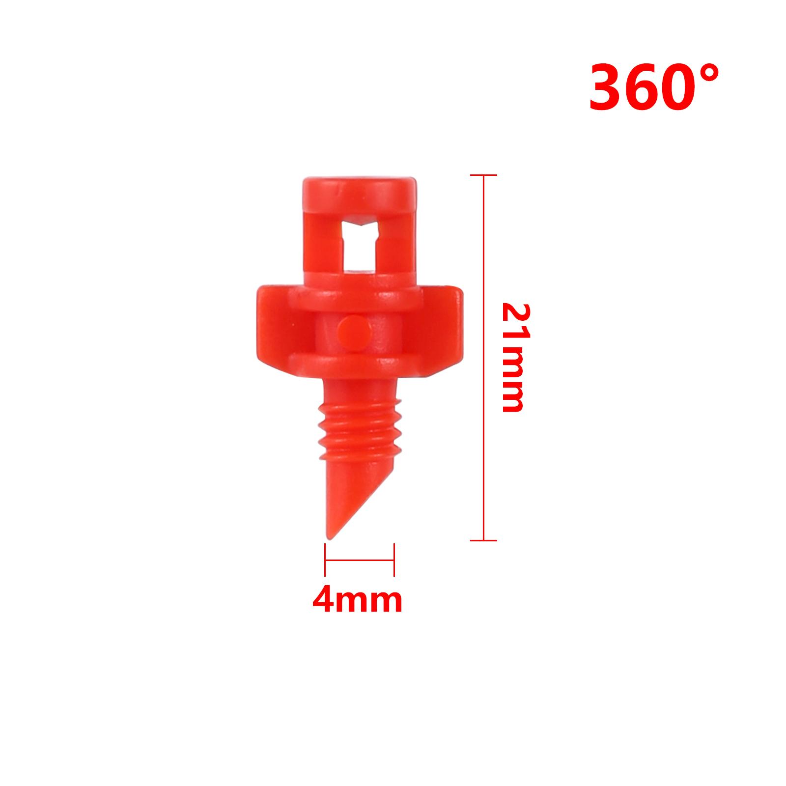

100Pcs 90°180°360° Male Thread Refraction Micro Nozzles Garden Greenhouse Drip Irrigation Sprinkler Atomized Sprayer Watering