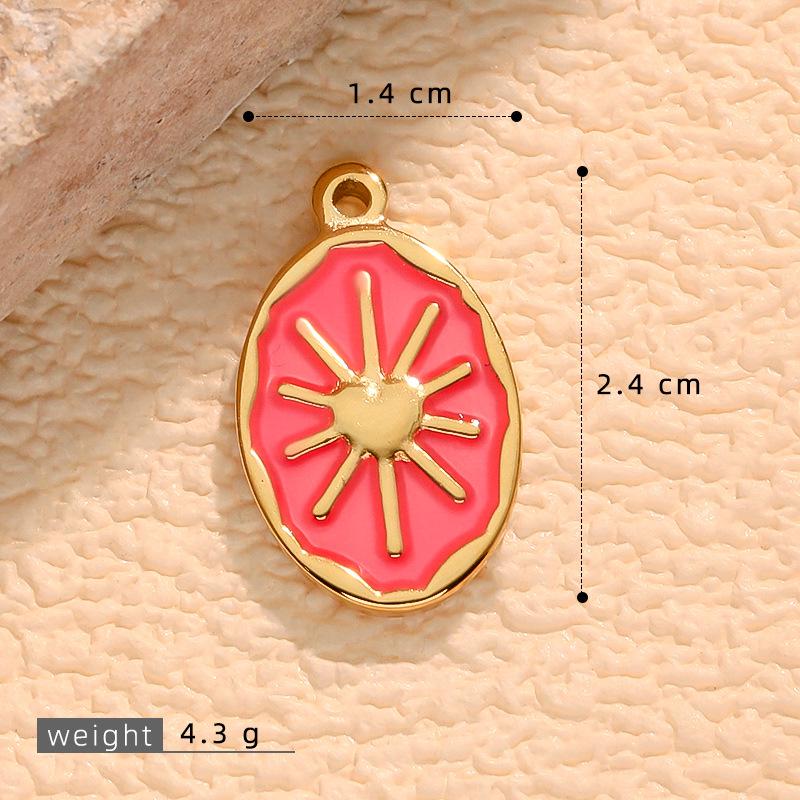 Креативный цветной капельный масляный звездный кулон из нержавеющей стали для DIY