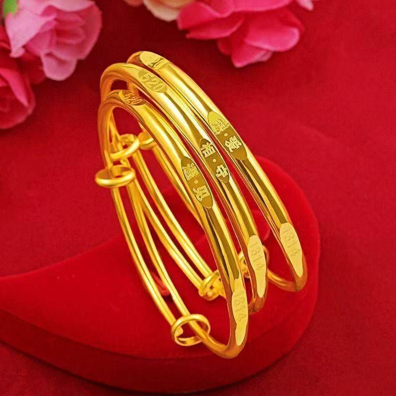 Xiaohongshu Aur Nisip 5201314 Brățară de Lux Push-Pull pentru Femei