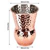 304 Stainless Steel Hammered Drinking Cup Copper Plated Insulated Cocktail Cup  Home
