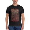 AusuB Suicide Design Silence Men's T Shirt Cotton Graphic T Shirt for Men Round Neck Casual Shirt Black