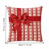 45x45cm Bowknot Snowman Pillow Cover Breathable Red Series Christmas Pillowcases Soft Square Throw Pillow Case Aesthetic Decor