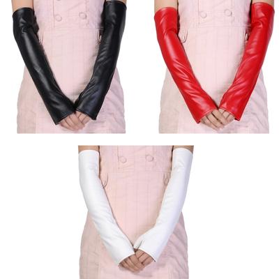 Dunkle Handschuhe für Damen und Mädchen für Mottoparty Bequem zu tragen Elastische Handschuhe für den Nachtclub Dehnbar