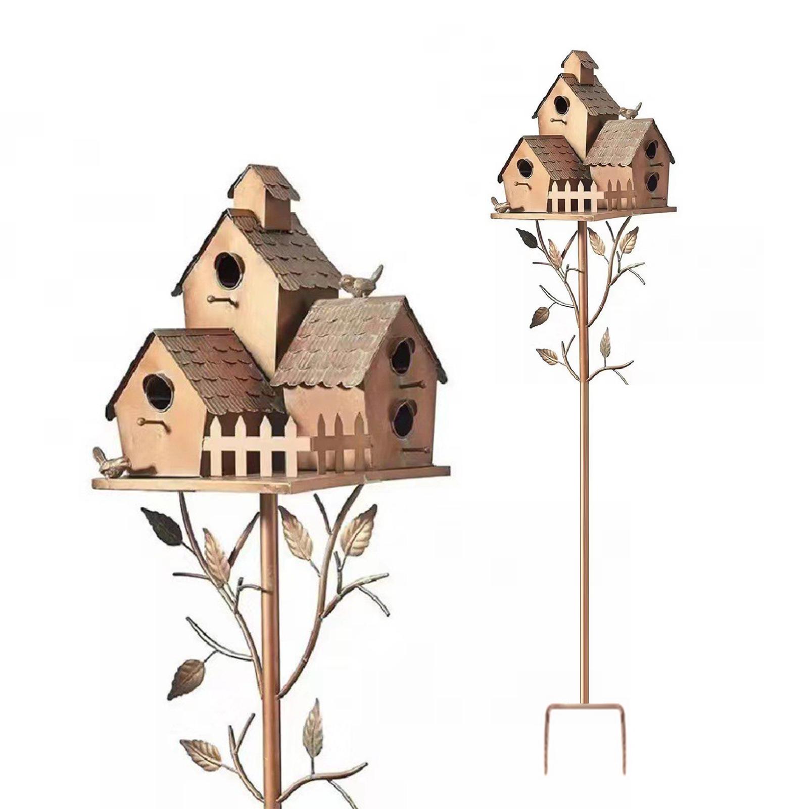 Bird house bracket metal ornaments outdoor birdhouse birdhouse garden decoration metal craft ornaments