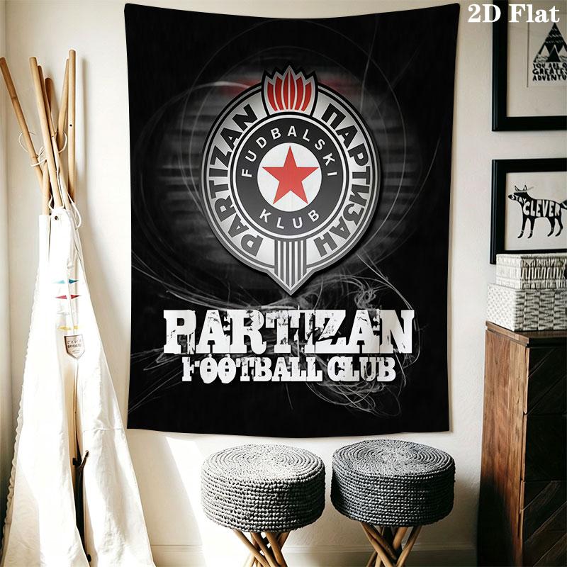 Partizan KK logo Wall Hanging Printed Fabric Blanket Decorative Tapestries for Bedroom Living Room Home Decor