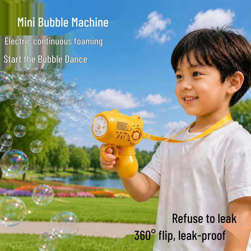2026 Rechargeable Mini Pocket Bubble Gun: Children's Automatic Handheld Toy