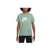 Nike Sportswear T-Shirt Comfortable Fashion Simple Versatile Short Sleeve Kids Tops Green FZ5178-037