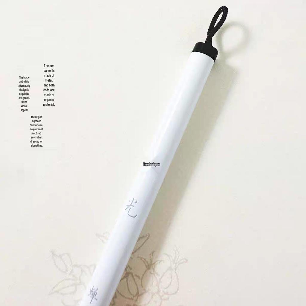 Professional Fine-Tip Brush for Chinese Painting, Ideal for Gongbi, Bai Miao, Figures, Flowers, Birds, Thangka, and Beginners.