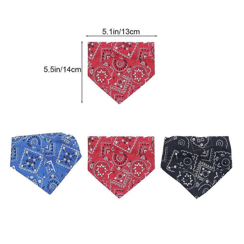 Dog Collar Bib Triangle Saliva Towel Multifunction Collar Scarf 9Pcs