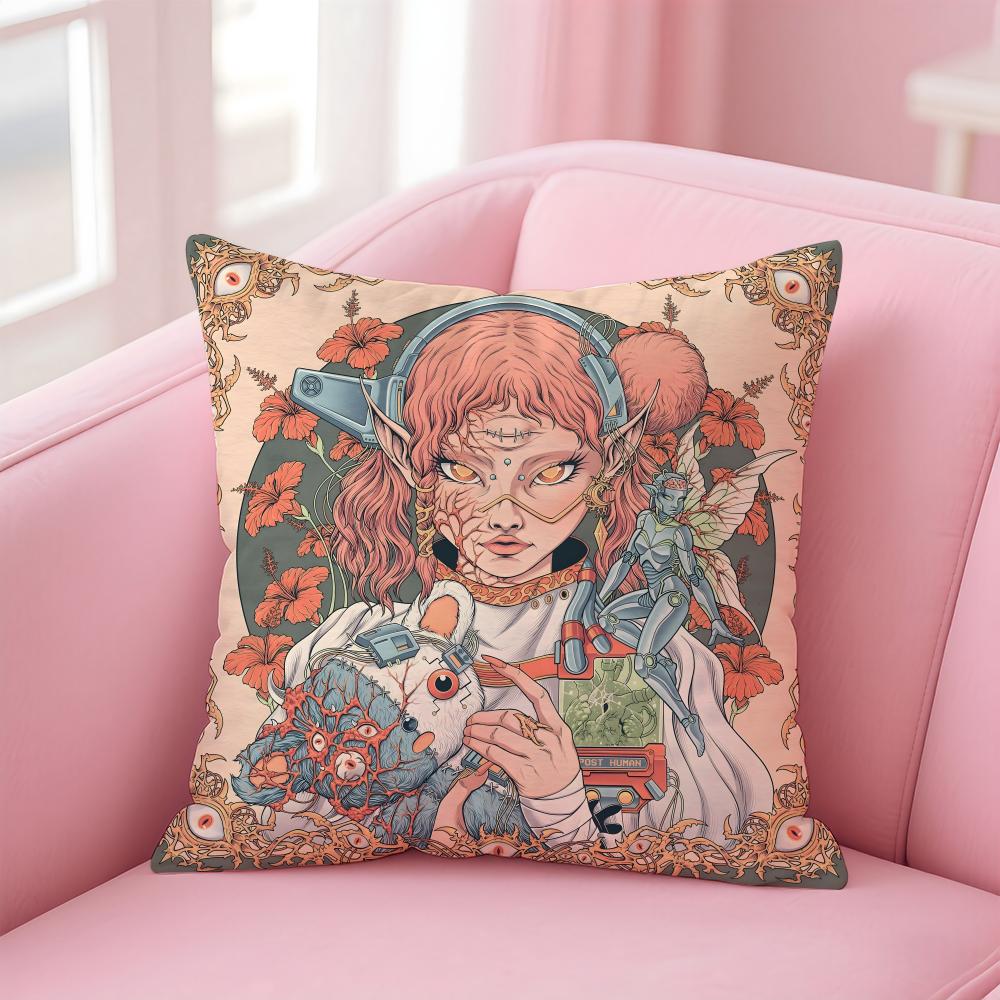 b-Bring Me The Horizon Cushion Cover Comfortable Reversible Pillow Cover Ideal for Car Sofa Bedroom & Beyond