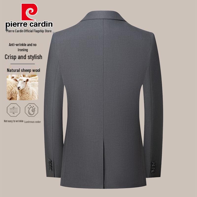 Pierre Cardin Men's Slim Fit Wool Blend Two-Piece Suit
