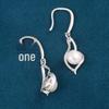 S925 Sterling Silver Baguette Pearl Dangle Earrings for Women - High-End Fashionable Water Drop Slimming Design (2026)