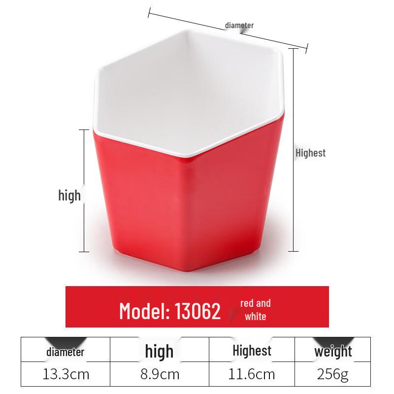 abay Slanted Melamine Serving Bowl Set