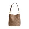 Coach Willow 21 Logo Print Bucket Bag With Lock Closure Women Shoulder Bag Brown Caramel CW602-B4XHG