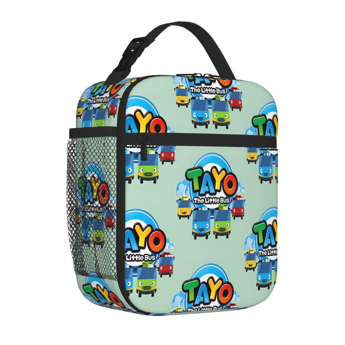 Bestselling Tayo And Friends Eco Friendly Camping Lunch Bag Student Daily Sports Lunch Bag One Size
