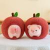 New Pig Apple Push Pillow Plush Toy Removable Doll Girls Birthday Gift Catching Doll