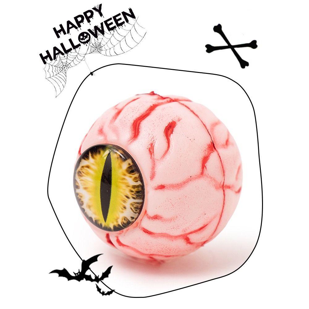 10pcs 5cm Halloween Eyeballs Realistic Red Bloodline Eye Halloween Fake Balls House Decoration