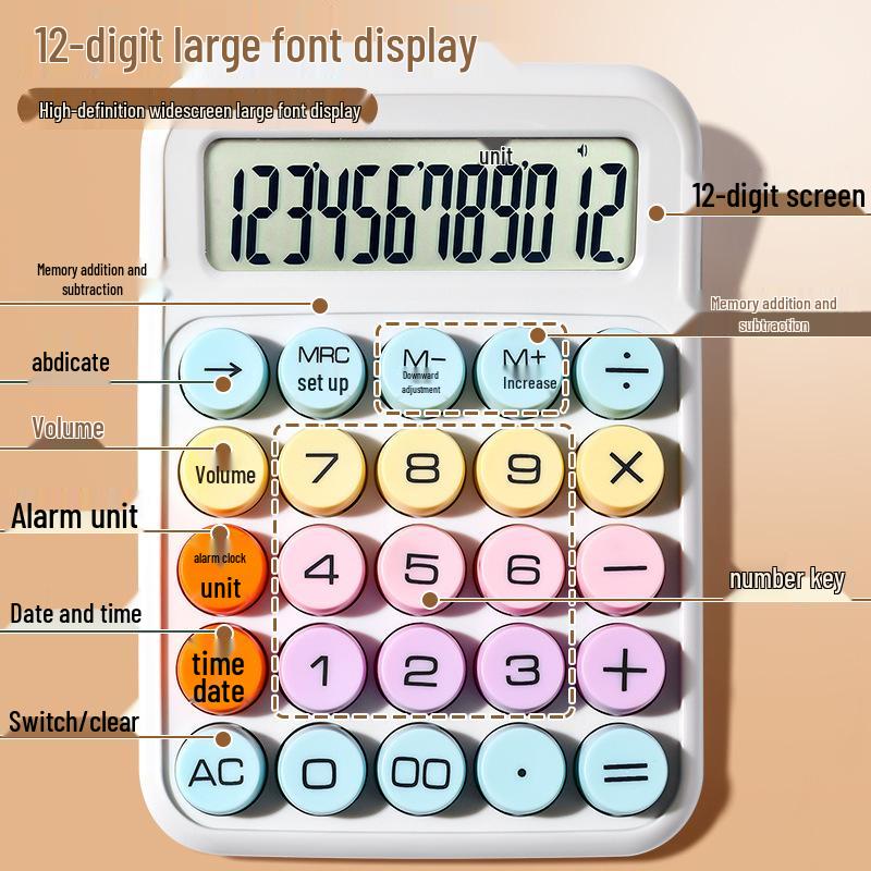 Dopamine Candy Color Multifunction Calculator for Students