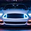 Wireless LED Car Light Solar Devil Eyes for Windshield, Magnetic Installation Window Warning Sign with Three Custom Display Smart Modes, Digital