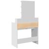 Makeup Table with LED Lighting White 80 x 41 x 144.5 cm