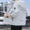 Autumn Winter Mens  Jackets Solid Color Korean Fashion Casual Coat Men Classic Hooded Windbreaker Outdoor Coats