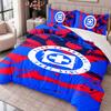 Cruz Azul 3Pcs Bedding Set Duvet Cover With Two Pillowcases For Bedroom Home Decoration