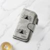 Fashionable Long Wallet with Striking Design Featuring Meditation Buddha Silhouette In Lotus Flower Multifunctional Portable and Secure Daily Use