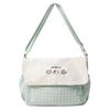 Kitten Plaid Shoulder Bag Junior High School Student Lightweight Travel Crossbody Bag