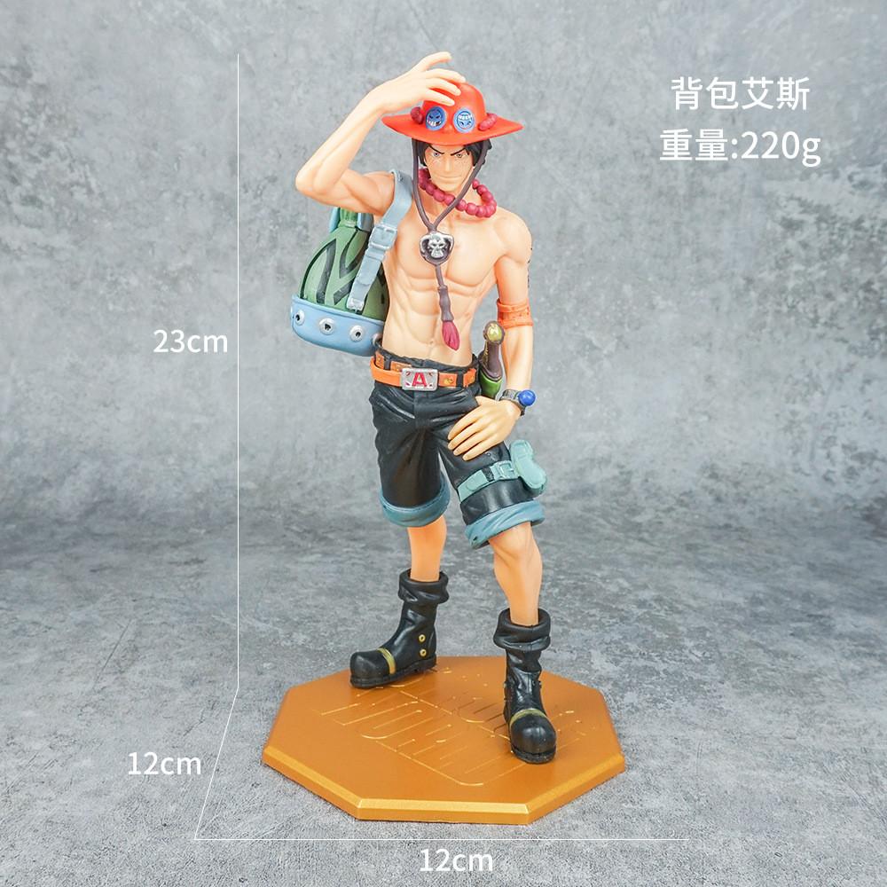 

Фигурка-брелок Ace из One Piece, ПВХ, коллекционная, модель для рюкзака, для фанатов аниме