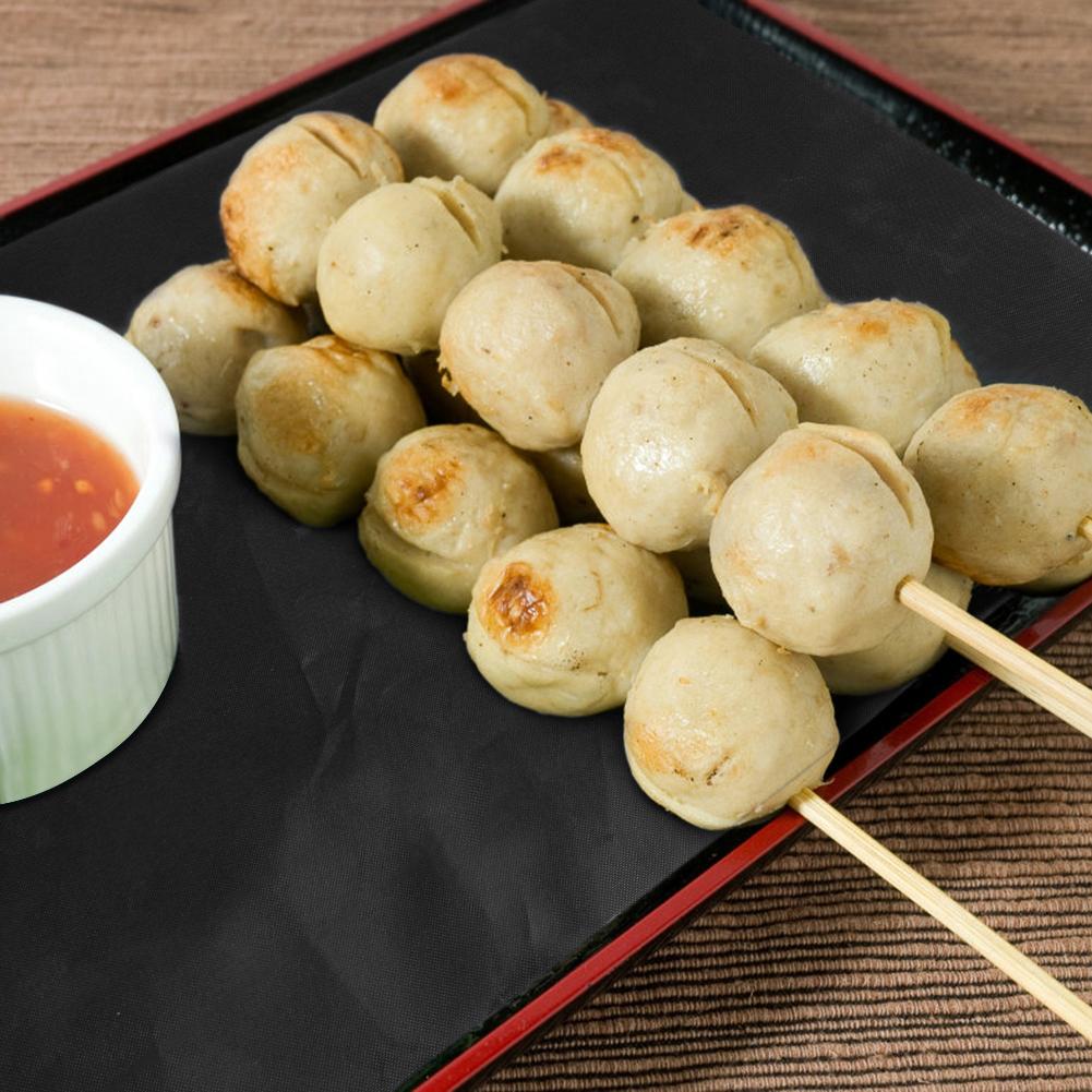 2/3 buc BBQ copt pad 50x40cm BBQ gătit placă non-stick picnic grill mat rezistent la căldură pentru grătar în aer liber