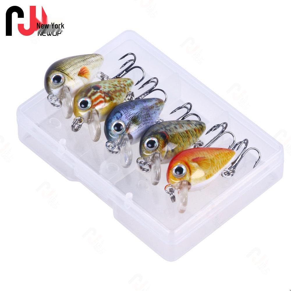 

Micro Lure 1.5G Mini Chubby Bait Set - Fake Fish Bait for Fishing Tackle
