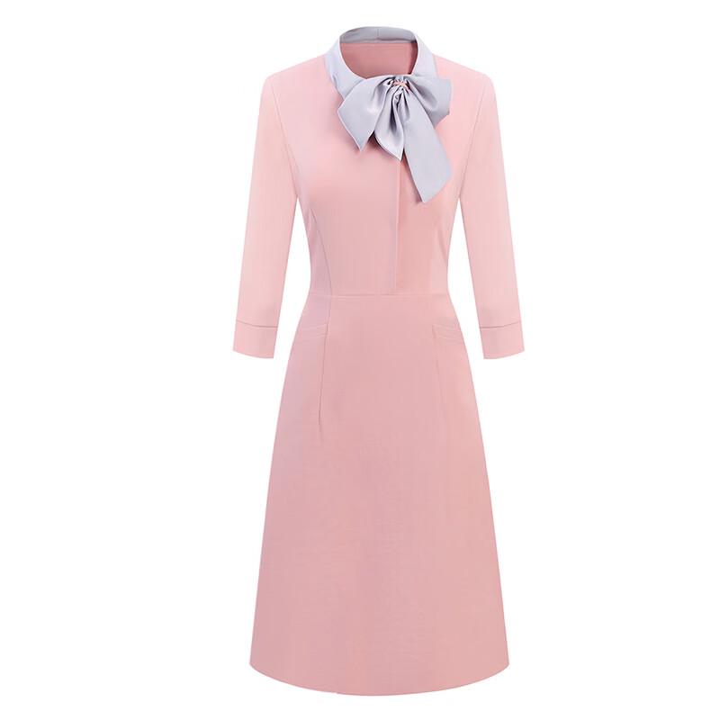 

Женское профессиональное платье А-силуэта во французском стиле M