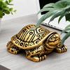 Turtle Statue Miniature Brass Animal Sculpture Collectible Prosperity Wealth Tortoise Figure Decorative Art For Bookshelf Table