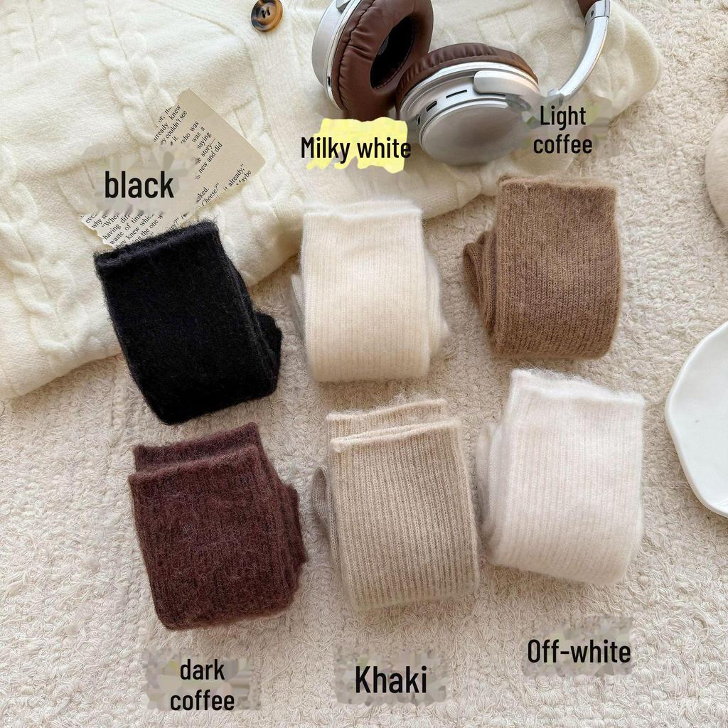 Dame Ull Mellomlange Sokker: Koselig, tykk kasjmir for høst og vinter