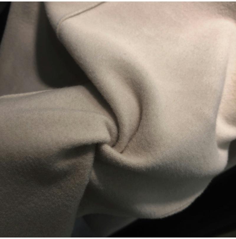 Women's Turtleneck Sweater In Soft Double Faced Velvet - Perfect for Fall and Winter