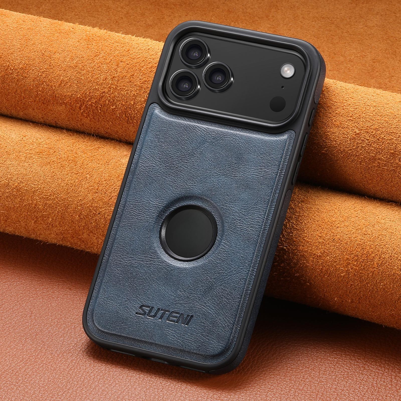 

Magnetic Leather Phone Case for iPhone 17 Pro Max Air 16 Plus 15 14 13 12Pro Wireless Charging Support Car Mount Holder Cover iPhone17 синий
